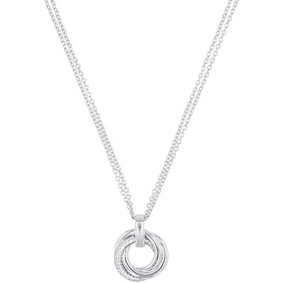 Joop! Kette mit Anhänger für Damen, Silber 925, mit Zirkonia, 42+3 cm, silber, Geschenkidee, kommt in Schmuck Geschenk Box, 2040543 Joop! Kette mit Anhänger für Damen, Silber 925, mit Zirkonia, 42+3 cm, silber, Geschenkidee, kommt in Schmuck Geschenk Box, 2040543