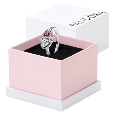 PANDORA Strahlenkranz Herzen Ring 193662C01 Damenring PANDORA Strahlenkranz Herzen Ring 193662C01 Damenring