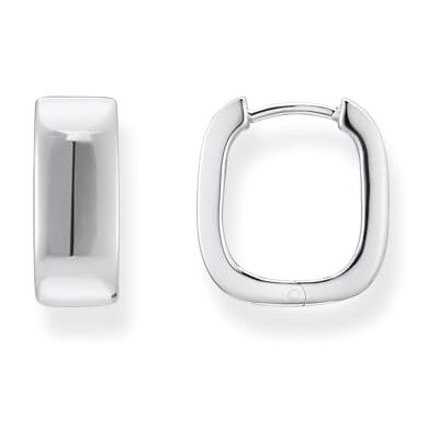 THOMAS SABO Creolen mit eckiger Form Recyceltes 925 Silber CR744-001-21 THOMAS SABO Creolen mit eckiger Form Recyceltes 925 Silber CR744-001-21