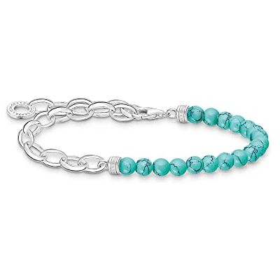 THOMAS SABO Armband mit türkise Perlen 925 Sterlingsilber THOMAS SABO Armband mit türkise Perlen 925 Sterlingsilber