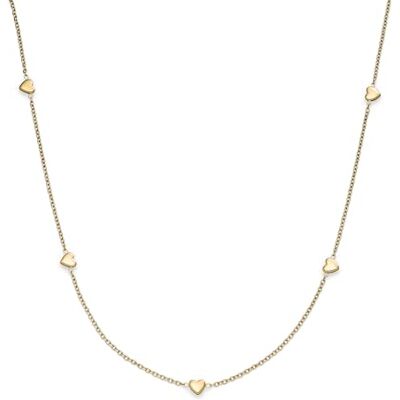 s.Oliver Necklace Elegante Halskette aus poliertem Edelstahl IP Gold Rolokette 45 cm wasserfest & hautfreundlich s.Oliver Necklace Elegante Halskette aus poliertem Edelstahl IP Gold Rolokette 45 cm wasserfest & hautfreundlich