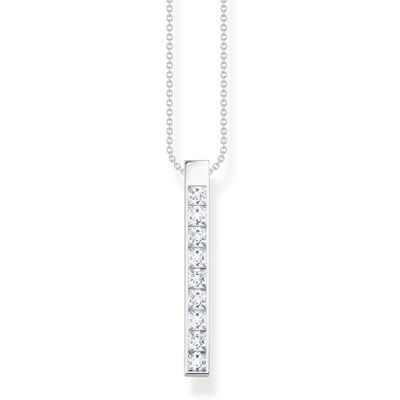 THOMAS SABO Kette weiße Steine silber 925 Sterlingsilber THOMAS SABO Kette weiße Steine silber 925 Sterlingsilber