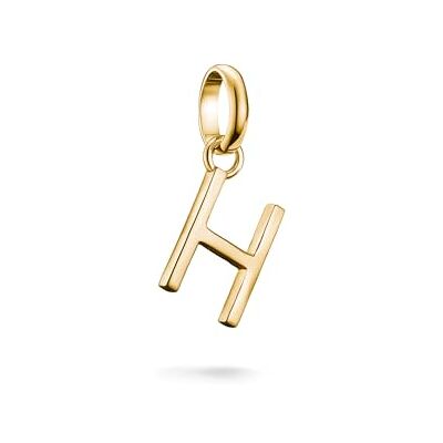 THOMAS SABO Charm-Anhänger Buchstabe H Connect vergoldet 18k Vergoldung, Recyceltes 925 Silber THOMAS SABO Charm-Anhänger Buchstabe H Connect vergoldet 18k Vergoldung, Recyceltes 925 Silber