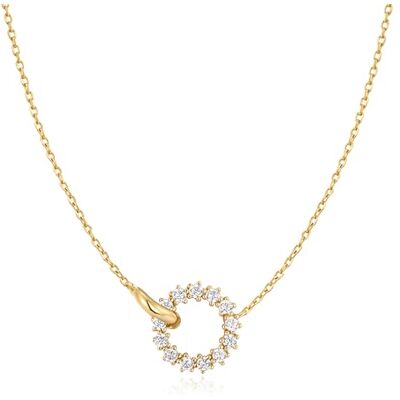 ANIA HAIE Damen Halskette MISS TWINKEL aus 925 Sterling Silber 14k vergoldet, besetzt mit 13 Zirkonia, Größe: 43 cm + 5 cm Verlängerung, inkl. Geschenkverpackung ANIA HAIE Damen Halskette MISS TWINKEL aus 925 Sterling Silber 14k vergoldet, besetzt mit 13 Zirkonia, Größe: 43 cm + 5 cm Verlängerung, inkl. Geschenkverpackung