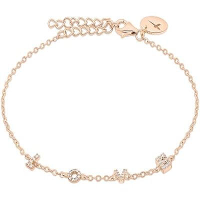 Tamaris Damen Armband TJ-0703-B-21 aus 925er Silber in IP Roségold mit Zirkoniasteinen Tamaris Damen Armband TJ-0703-B-21 aus 925er Silber in IP Roségold mit Zirkoniasteinen