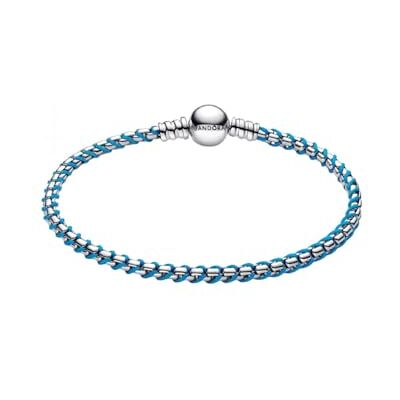 PANDORA Blue Cord Snake Chain Bracelet 593816C01 Damenarmband PANDORA Blue Cord Snake Chain Bracelet 593816C01 Damenarmband