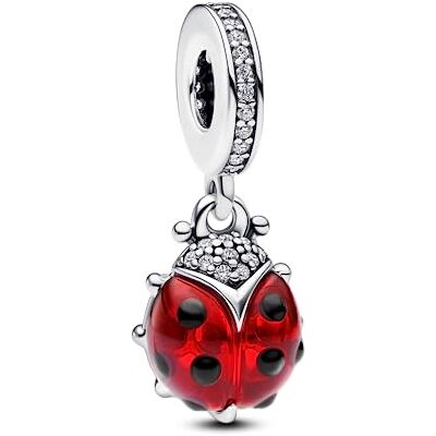 PANDORA Moments Blauer Murano-Glas Elefanten Charm-Anhänger aus Sterling Silber mit Zirkonia, Kompatibel Moments Armbändern, 793339C01 PANDORA Moments Blauer Murano-Glas Elefanten Charm-Anhänger aus Sterling Silber mit Zirkonia, Kompatibel Moments Armbändern, 793339C01