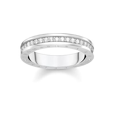 THOMAS SABO Ring mit weißen Steinen Pavé Silber 925 Sterlingsilber THOMAS SABO Ring mit weißen Steinen Pavé Silber 925 Sterlingsilber