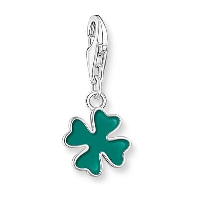 THOMAS SABO Charm-Anhänger Kleeblatt Silber recycletes 925 Sterlingsilber 2017-007-34 THOMAS SABO Charm-Anhänger Kleeblatt Silber recycletes 925 Sterlingsilber 2017-007-34