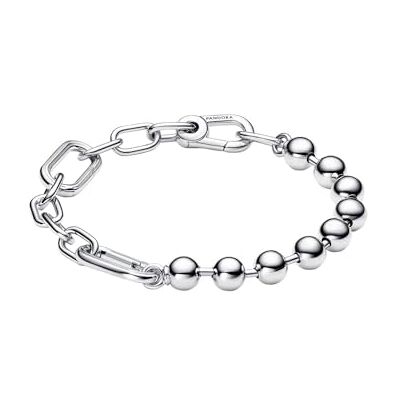 PANDORA ME Metallperlen & Gliederkettenarmband aus Sterling Silber, Kompatibel ME, Größe: 17cm, 592793C00-3 PANDORA ME Metallperlen & Gliederkettenarmband aus Sterling Silber, Kompatibel ME, Größe: 17cm, 592793C00-3