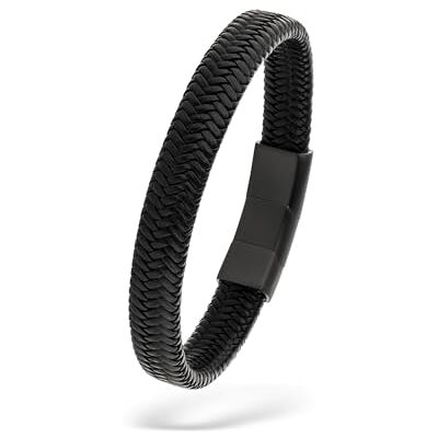 s.Oliver Herren Schmuck – Armband aus Leder mit Edelstahldetails – Klassisch, Zeitlos und Maskulin – Perfekte Geschenkidee s.Oliver Herren Schmuck – Armband aus Leder mit Edelstahldetails – Klassisch, Zeitlos und Maskulin – Perfekte Geschenkidee