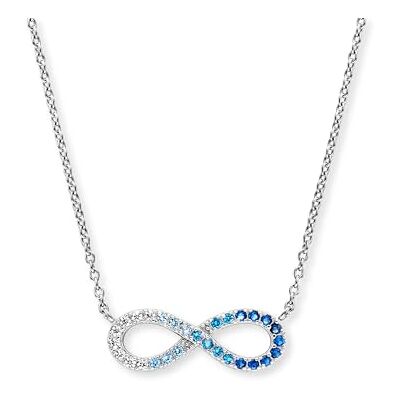 Engelsrufer Damen Halskette Infinity aus 925er Sterlingsilber mit Zirkonia – Symbol für ewige Liebe – Länge: 40 + 4 cm – nickelfrei Engelsrufer Damen Halskette Infinity aus 925er Sterlingsilber mit Zirkonia – Symbol für ewige Liebe – Länge: 40 + 4 cm – nickelfrei