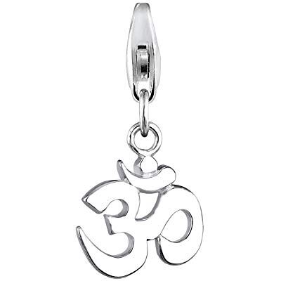 Elli Charm Damen Om Kraftsymbol Talisman in 925 Sterling Silber Elli Charm Damen Om Kraftsymbol Talisman in 925 Sterling Silber