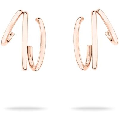Echtzeit Creole Modern Lines 2,2 cm, roségold moderne 3in1-Ohrringe aus Edelstahl mit 14K Vergoldung wasserfester & hautfreundlicher Schmuck für Damen Echtzeit Creole Modern Lines 2,2 cm, roségold moderne 3in1-Ohrringe aus Edelstahl mit 14K Vergoldung wasserfester & hautfreundlicher Schmuck für Damen
