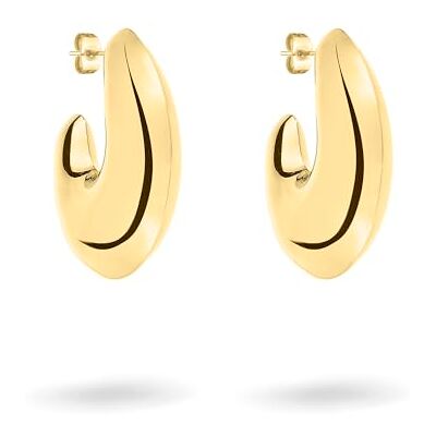 LIEBESKIND Berlin Damen Creole LJ-1685-E-36 aus Edelstahl in IP Gold LIEBESKIND Berlin Damen Creole LJ-1685-E-36 aus Edelstahl in IP Gold