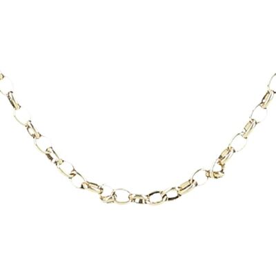 Depesche 11783-005 Halskette aus mittelgroßen Links, vergoldet, variabel in der Länge tragbar (42 cm + 5 cm), ideal als kleines Geschenk Depesche 11783-005 Halskette aus mittelgroßen Links, vergoldet, variabel in der Länge tragbar (42 cm + 5 cm), ideal als kleines Geschenk