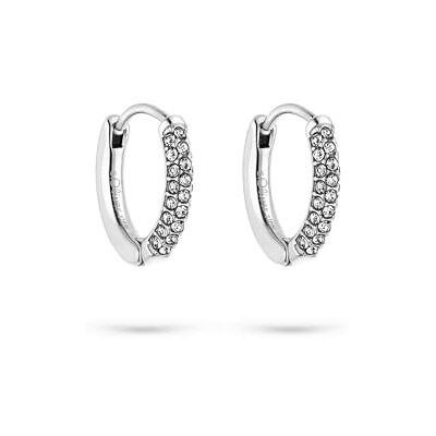 s.Oliver Ohrring Elegante Creolen aus poliertem Edelstahl silber wasserfest & hautfreundlich s.Oliver Ohrring Elegante Creolen aus poliertem Edelstahl silber wasserfest & hautfreundlich