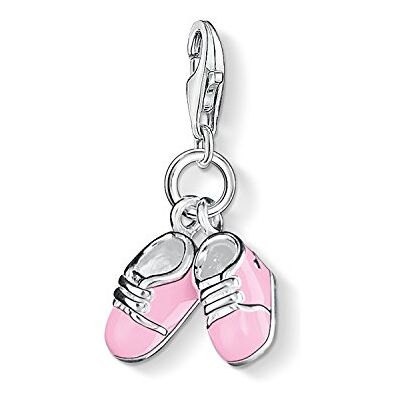 THOMAS SABO Damen Charm-Anhänger Babyschuhe Geburt Charm Club 925 Sterling Silber 0820-007-9 THOMAS SABO Damen Charm-Anhänger Babyschuhe Geburt Charm Club 925 Sterling Silber 0820-007-9