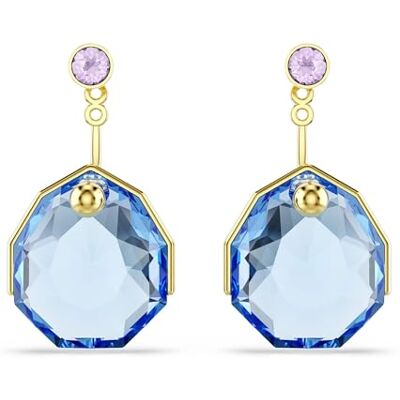 Swarovski Gema Ohrring-Jackets, Blau, Goldlegierungsschicht Swarovski Gema Ohrring-Jackets, Blau, Goldlegierungsschicht