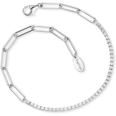 Engelsrufer Damen Armband aus Sterling Silber, mit 39 Zirkonia besetzt, Karabinerverschluss, längenverstellbar, nickelfrei, Größe: 17+3cm Engelsrufer Damen Armband aus Sterling Silber, mit 39 Zirkonia besetzt, Karabinerverschluss, längenverstellbar, nickelfrei, Größe: 17+3cm