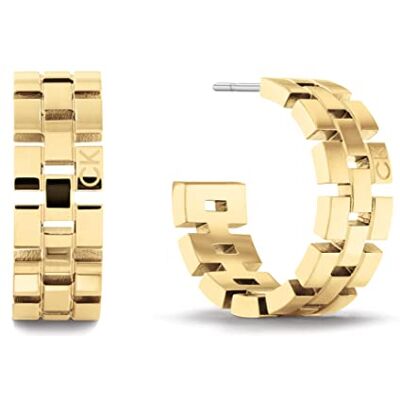 Calvin Creolen für Damen Kollektion GEOMETRIC Gelbgold 35000250 Calvin Creolen für Damen Kollektion GEOMETRIC Gelbgold 35000250
