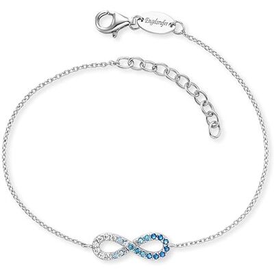Engelsrufer Armband Infinity Ocean für Damen aus 925er Sterlingsilber vergoldet – Zirkonia Multicolor – Karabinerverschluss – Länge: 17+3 cm Engelsrufer Armband Infinity Ocean für Damen aus 925er Sterlingsilber vergoldet – Zirkonia Multicolor – Karabinerverschluss – Länge: 17+3 cm
