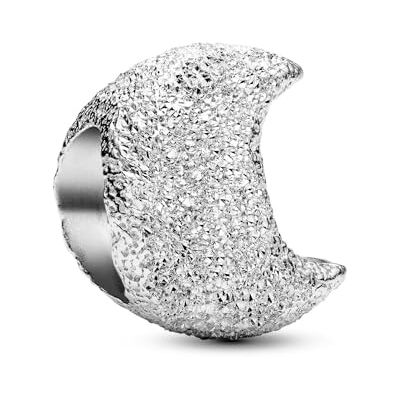 PANDORA Strukturierter Mond Mini-Charm 794054C00 Charm Anhänger PANDORA Strukturierter Mond Mini-Charm 794054C00 Charm Anhänger
