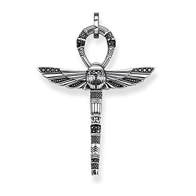 THOMAS SABO Anhänger Lebenskreuz Ankh mit Skarabäus 925er Sterlingsilber, Geschwärzt THOMAS SABO Anhänger Lebenskreuz Ankh mit Skarabäus 925er Sterlingsilber, Geschwärzt