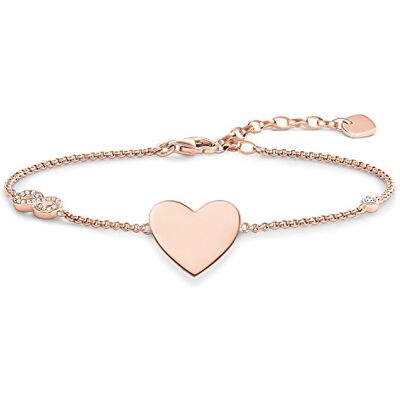 THOMAS SABO Armband Herz mit Infinity 925er Sterlingsilber; 750er Roségold Vergoldung THOMAS SABO Armband Herz mit Infinity 925er Sterlingsilber; 750er Roségold Vergoldung