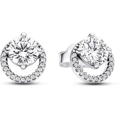 PANDORA Ohrringe Ohrringe 291248C01 runden Halo PANDORA Ohrringe Ohrringe 291248C01 runden Halo