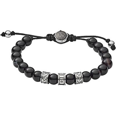 Diesel Armband Für Männer Perlen, 16,5 Cm-25 Cm Schwarzes Halbedelsteinarmband, DX1101040 Diesel Armband Für Männer Perlen, 16,5 Cm-25 Cm Schwarzes Halbedelsteinarmband, DX1101040