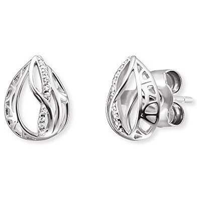 Engelsrufer Ohrringe Himmelsträne und Lebensblume aus Sterlingsilber mit Zirkonia, Durchmesser: 8,8mm, ERE-TEARLIFL-ZI Engelsrufer Ohrringe Himmelsträne und Lebensblume aus Sterlingsilber mit Zirkonia, Durchmesser: 8,8mm, ERE-TEARLIFL-ZI
