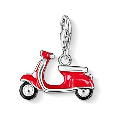 THOMAS SABO Charm-Anhänger Roter Roller 925er Sterlingsilber, Rot, Schwarz Emailliert THOMAS SABO Charm-Anhänger Roter Roller 925er Sterlingsilber, Rot, Schwarz Emailliert