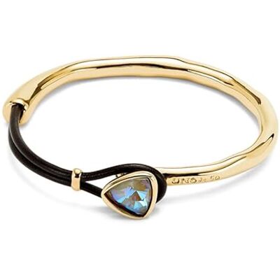 Uno de 50 Zartes Damenarmband Leder und 18-karätig vergoldet Mehrfarbiger, facettierter Kristall Größe M Handgefertigter Schmuck Uno de 50 Zartes Damenarmband Leder und 18-karätig vergoldet Mehrfarbiger, facettierter Kristall Größe M Handgefertigter Schmuck
