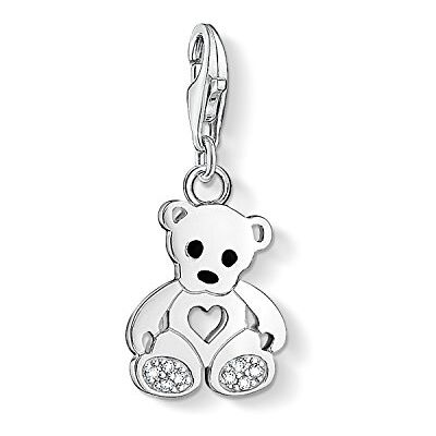 THOMAS SABO Damen Charm-Anhänger Teddybär Charm Club 925 Sterling Silber 1119-041-14 THOMAS SABO Damen Charm-Anhänger Teddybär Charm Club 925 Sterling Silber 1119-041-14