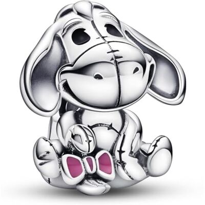PANDORA Disney Winnie Puuh I-Ah Charm aus Sterling Silber und Emaille Kompatibel Moments Armbänder PANDORA Disney Winnie Puuh I-Ah Charm aus Sterling Silber und Emaille Kompatibel Moments Armbänder