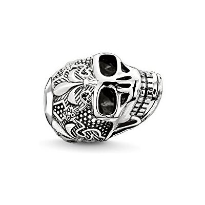 THOMAS SABO Bead Totenkopf mit Lilie 925er Sterlingsilber, Geschwärzt THOMAS SABO Bead Totenkopf mit Lilie 925er Sterlingsilber, Geschwärzt