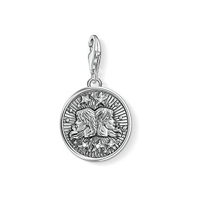 THOMAS SABO Damen Charm-Anhänger Sternzeichen Zwilling Charm Club 925 Sterling Silber 1642-643-21 THOMAS SABO Damen Charm-Anhänger Sternzeichen Zwilling Charm Club 925 Sterling Silber 1642-643-21
