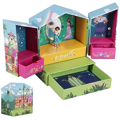 Paladone Encanto Schmuckkästchen, magisches Disney-Geschenk für Mädchen zur Aufbewahrung von Halsketten, Armbändern und mehr, 18 cm (7 Zoll) groß, Schlafzimmerdekoration. Paladone Encanto Schmuckkästchen, magisches Disney-Geschenk für Mädchen zur Aufbewahrung von Halsketten, Armbändern und mehr, 18 cm (7 Zoll) groß, Schlafzimmerdekoration.