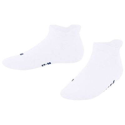 FALKE Unisex Kinder Sneakersocken Cool Kick K Sn weich atmungsaktiv schnelltrocknend kurz einfarbig 1 Paar, Weiß White 2000, 31-34 FALKE Unisex Kinder Sneakersocken Cool Kick K Sn weich atmungsaktiv schnelltrocknend kurz einfarbig 1 Paar, Weiß White 2000, 31-34