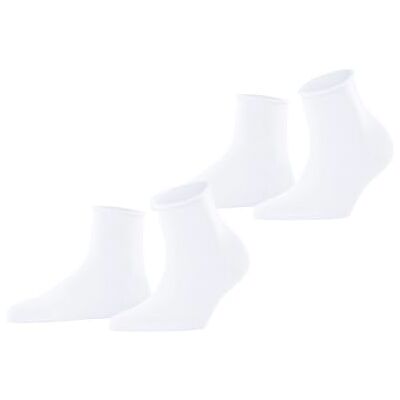 ESPRIT Damen Socken Basic Pure Multipack W Sso Baumwolle einfarbig 2 Paar, Weiß White 2000, 39-42 ESPRIT Damen Socken Basic Pure Multipack W Sso Baumwolle einfarbig 2 Paar, Weiß White 2000, 39-42