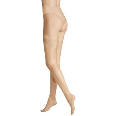 Hudson Damen Halterlose Strümpfe Glamour 20 Doppelsilikonstreifen 20 DEN Teint 0010 M Hudson Damen Halterlose Strümpfe Glamour 20 Doppelsilikonstreifen 20 DEN Teint 0010 M