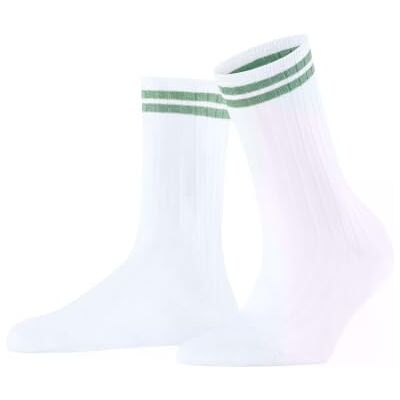 FALKE Damen Socken Play Me W So Baumwolle gemustert 1 Paar, Weiß White 2007, 35-38 FALKE Damen Socken Play Me W So Baumwolle gemustert 1 Paar, Weiß White 2007, 35-38