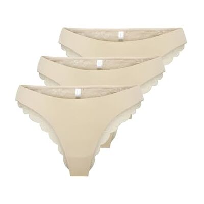 ONLY Female Brasilianische Slips ONLCHLOE 3-Pack Brasilianische Slips ONLY Female Brasilianische Slips ONLCHLOE 3-Pack Brasilianische Slips