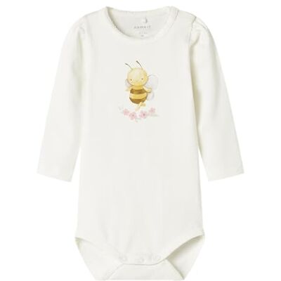 NAME IT Damen Nbfjolanta Ls Body Box, Cloud Dancer, Numeric_74 NAME IT Damen Nbfjolanta Ls Body Box, Cloud Dancer, Numeric_74