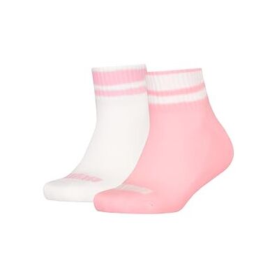 Puma Unisex Kinder Kids Clyde Cushioned Quarter Sock, Pink/White New, 39-42 EU Puma Unisex Kinder Kids Clyde Cushioned Quarter Sock, Pink/White New, 39-42 EU