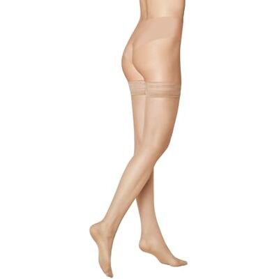 KUNERT Damen Halterlose Strümpfe Beauty 7 rutschfest 7 DEN Teint 3520 41-42 KUNERT Damen Halterlose Strümpfe Beauty 7 rutschfest 7 DEN Teint 3520 41-42