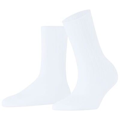 FALKE Damen Socken Cotton Rib W So nachhaltige Baumwolle einfarbig 1 Paar, Weiß White 2000, 35-38 FALKE Damen Socken Cotton Rib W So nachhaltige Baumwolle einfarbig 1 Paar, Weiß White 2000, 35-38