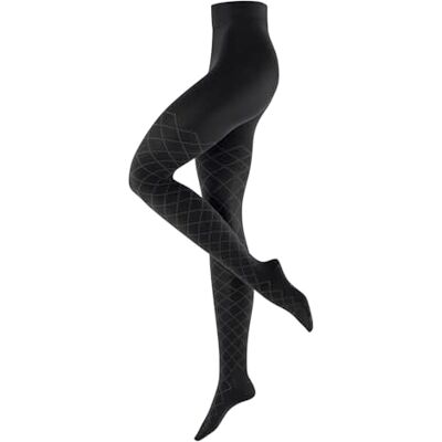 Burlington Damen Strumpfhose Argyle Affair W Ti Baumwolle gemustert 1 Stück, Schwarz Black 3000, 36-38 Burlington Damen Strumpfhose Argyle Affair W Ti Baumwolle gemustert 1 Stück, Schwarz Black 3000, 36-38
