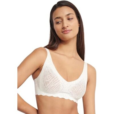 Sloggi Damen Zero Feel Bliss Soft Bra, Silk White, M Große Größen Sloggi Damen Zero Feel Bliss Soft Bra, Silk White, M Große Größen